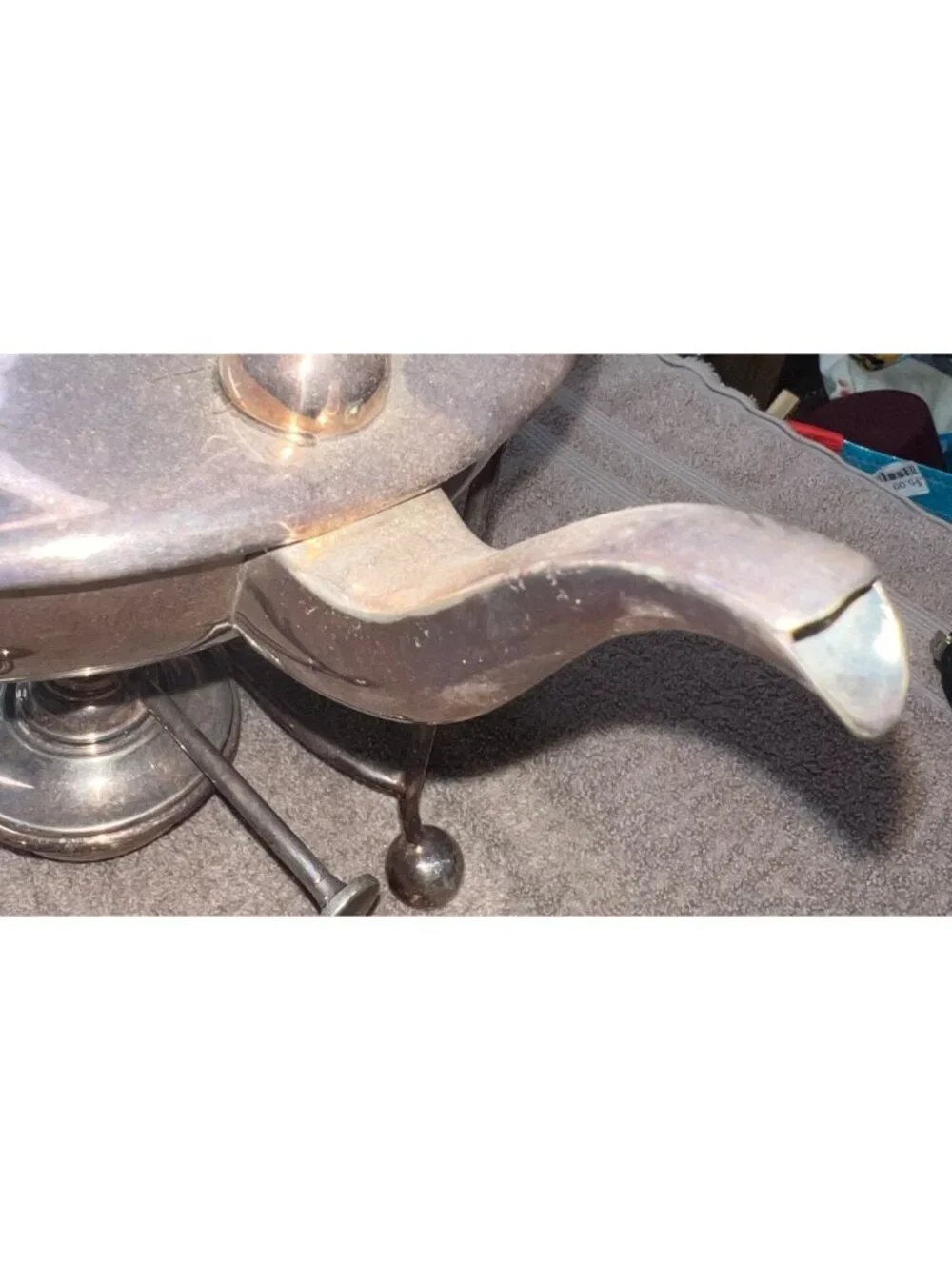 Antique Tilting Teapot With Stand Oil Warmer Silver-Plated Vintage Victorian